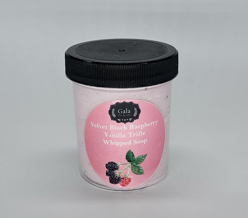 Velvet Black Raspberry Vanilla Whipped Soap - Small